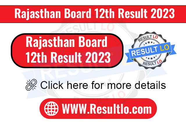 Rajasthan Board 12th Result 2023