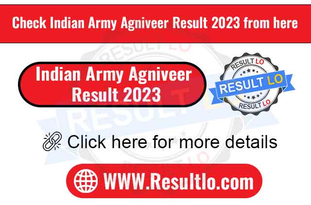 Indian Army Agniveer Result 2023