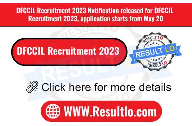 DFCCIL Recruitment 2023