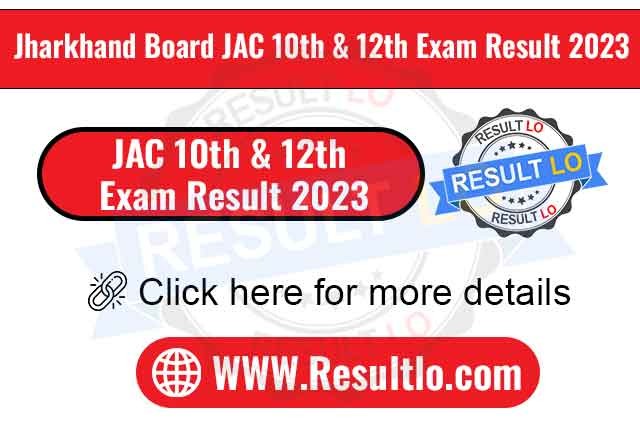 JAC 10th & 12th Exam Result 2023