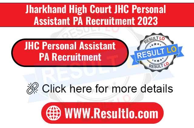 JHC Personal Assistant PA Recruitment