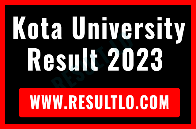 Kota University Result 2023