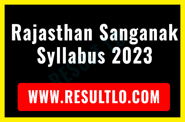 RSMSSB Sanganak Syllabus 2023