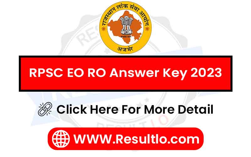 RPSC EO RO Answer Key 2023