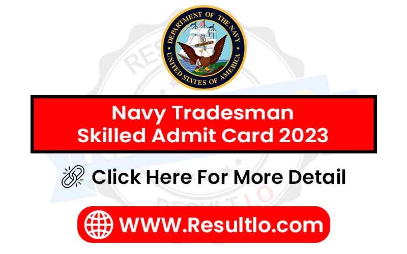 Navy Tradesman Skilled Admit Card 2023