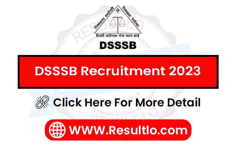 DSSSB Bharti 2023
