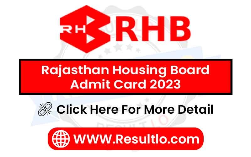 Rajasthan Housing Board Admit Card 2023