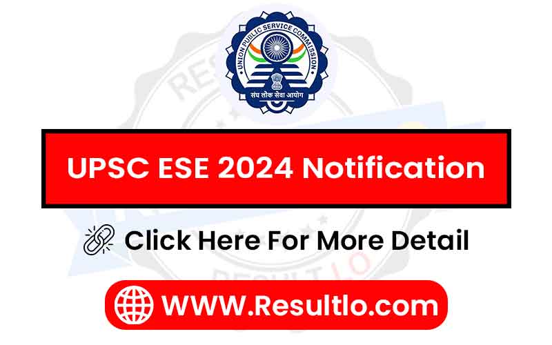 UPSC ESE 2024 Notification