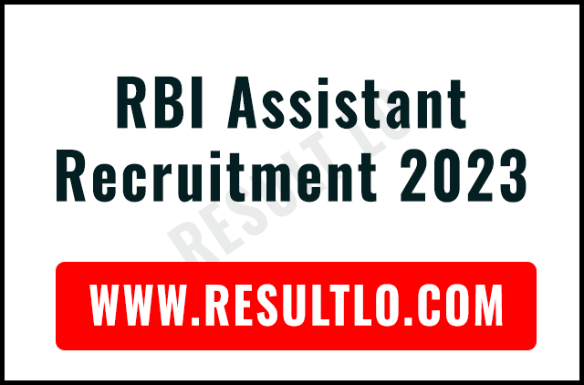 RBI Assistant Recruitment 2023